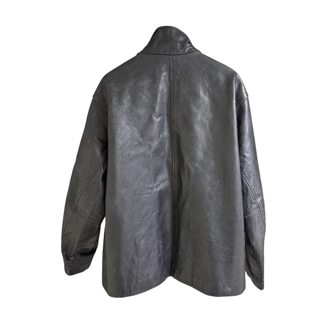 올드갭 풀집 리얼 레더 자켓 블랙 상품이미지5