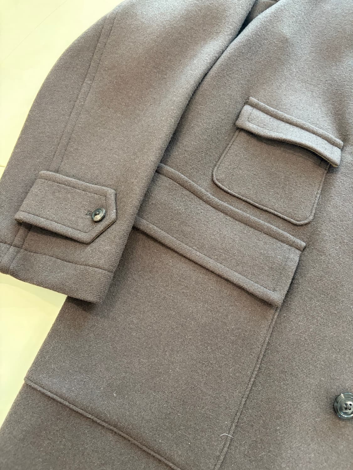 캡틴선샤인 트래블러 브라운 발마칸 코트 40(105) 상품이미지3