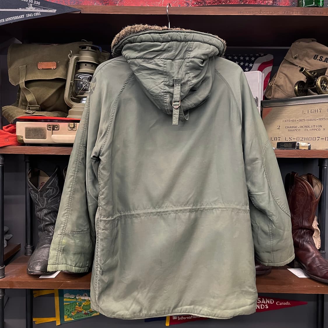 U.S AirForce 전투비행대대 VF-191 퍼 후드 N3B 야상자켓 상품이미지2