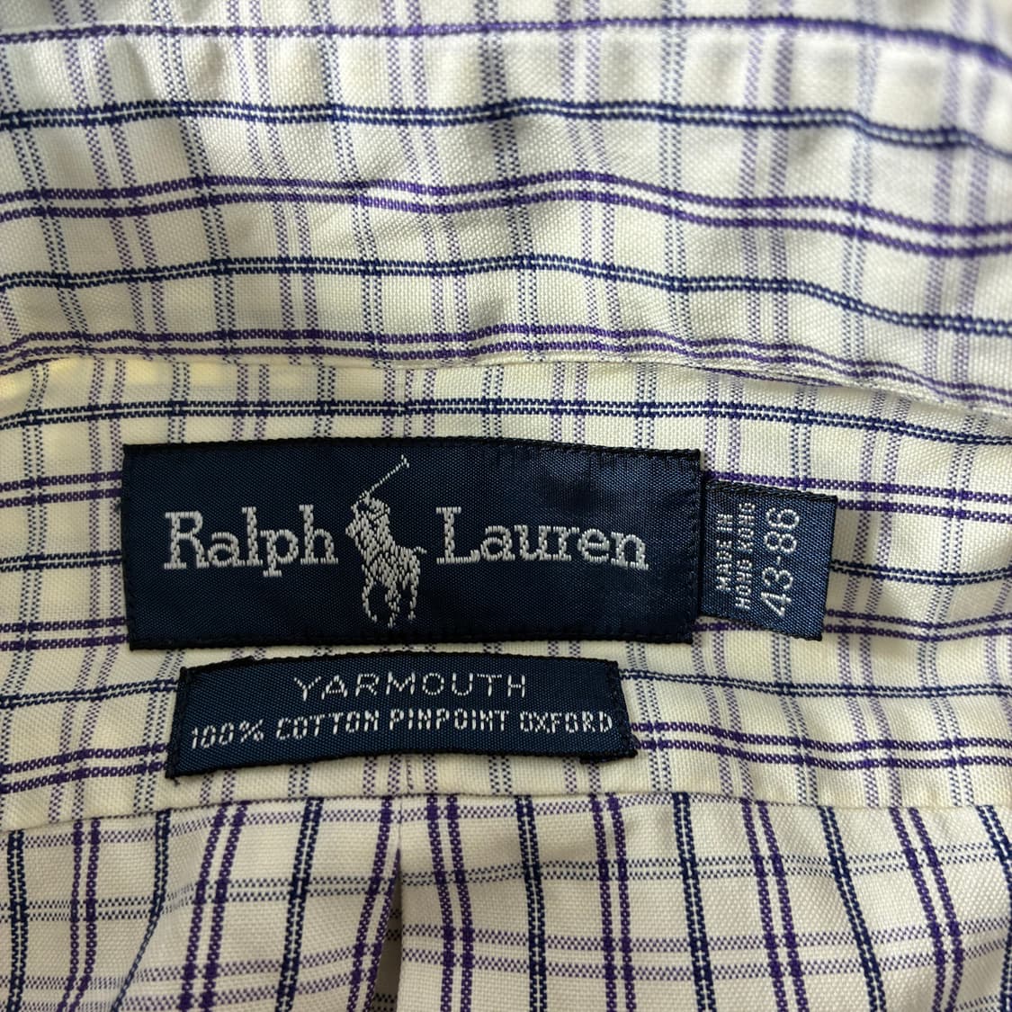 Polo  폴로 랄프로렌 자수 코튼 옥스포드 체크셔츠  상품이미지4
