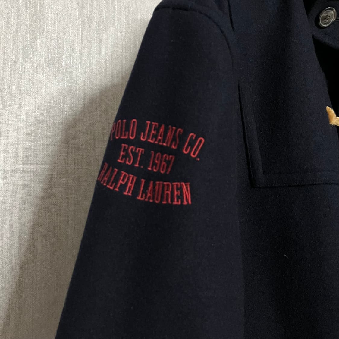 폴로 랄프로렌 더플코트 블랙 L 상품이미지6