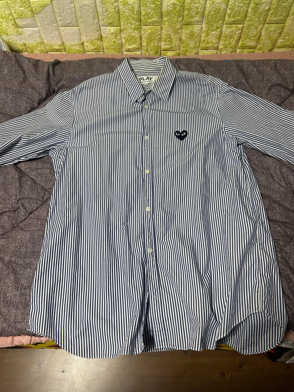 꼼데가르송 스트라이프 셔츠 XL 상품이미지1