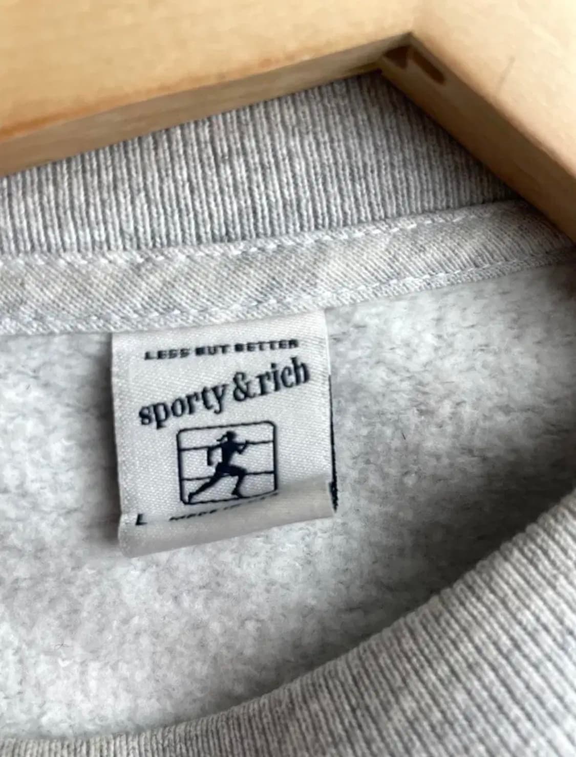 스포티앤리치 맨투맨 헤더 그레이 L 상품이미지3
