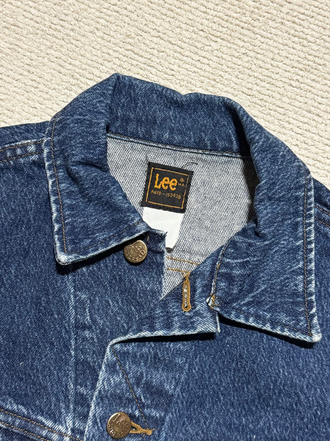 90s USA 리 X 하드락카페 데님자켓 L 상품이미지5