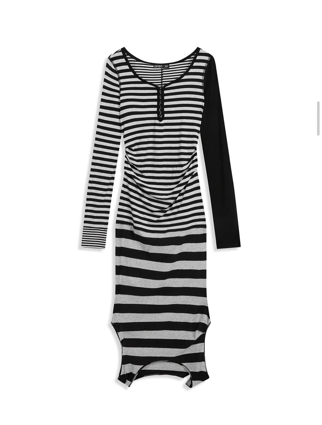 오픈와이와이 STRIPE CONVERTIBLE HOOK TOP DRESS 상품이미지1
