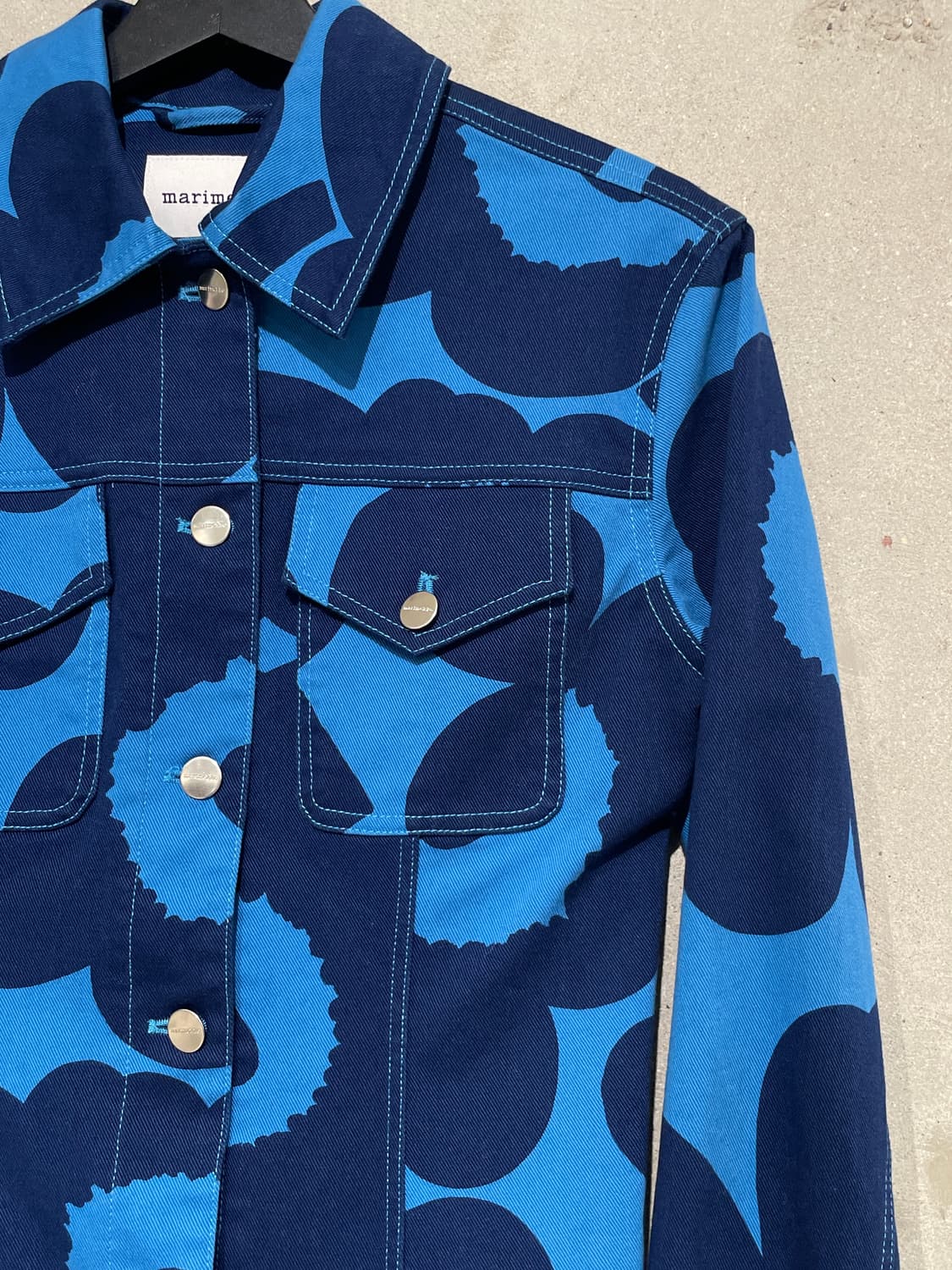 마리메꼬 블루 우니꼬 트윈 포켓 자켓 상품이미지3