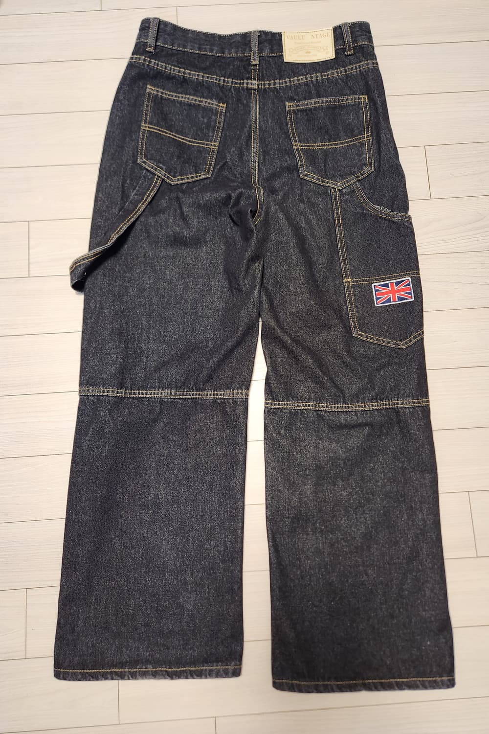 유니온잭 와이드청바지 상품이미지1