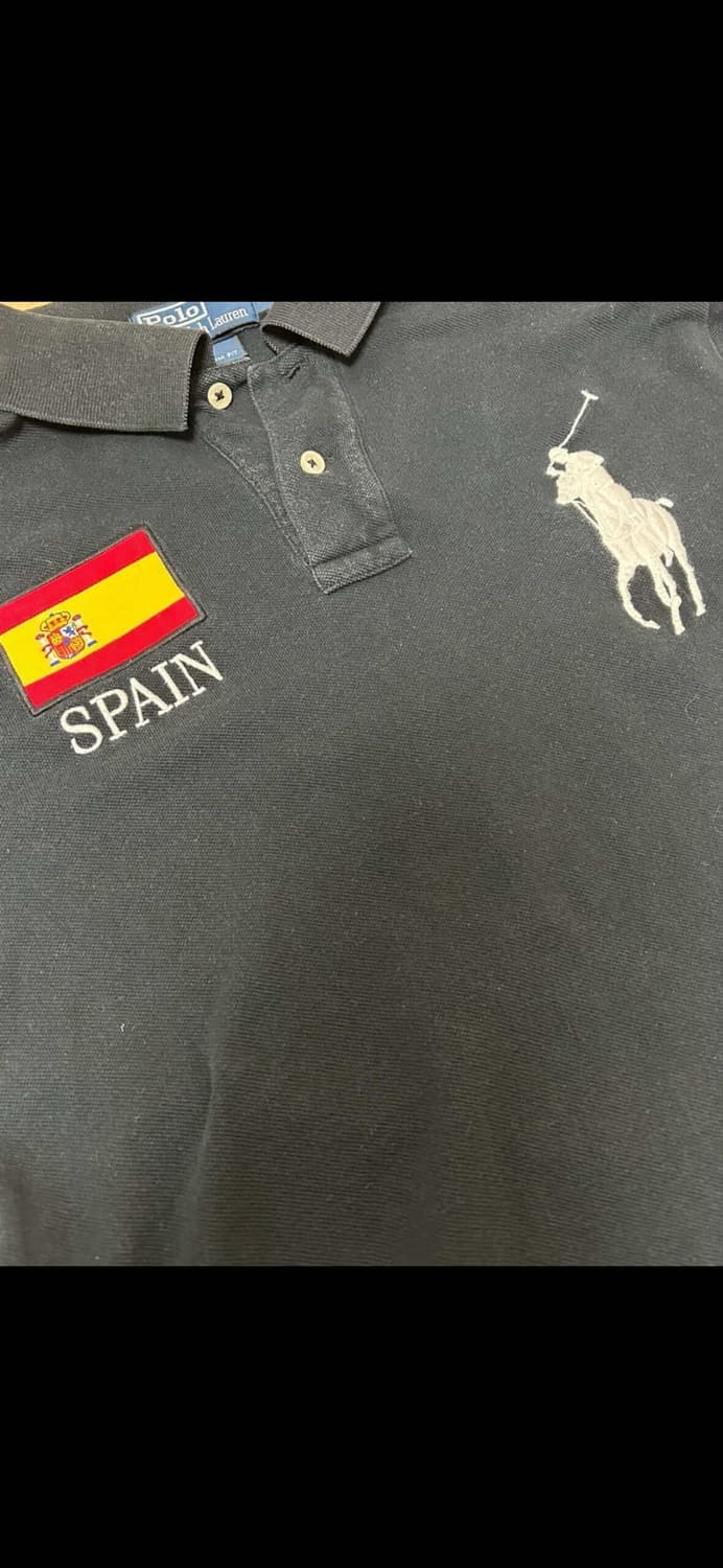 폴로 랄프로렌 블랙 빅포니 스페인 pk 카라티 L 상품이미지3