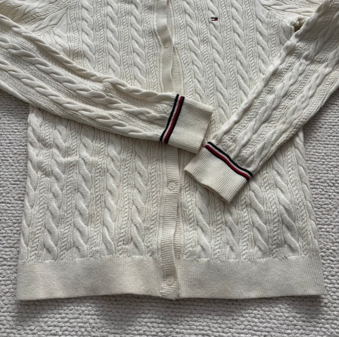 타미힐피거 케이블 꽈배기 니트 가디건 키즈 상품이미지5