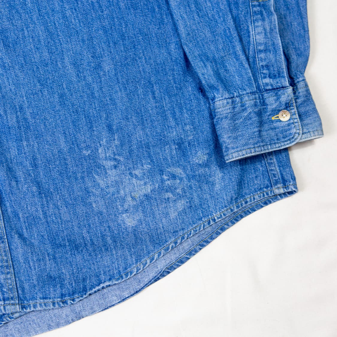 90s 엘엘빈 투포켓 데님 워크 셔츠 상품이미지4