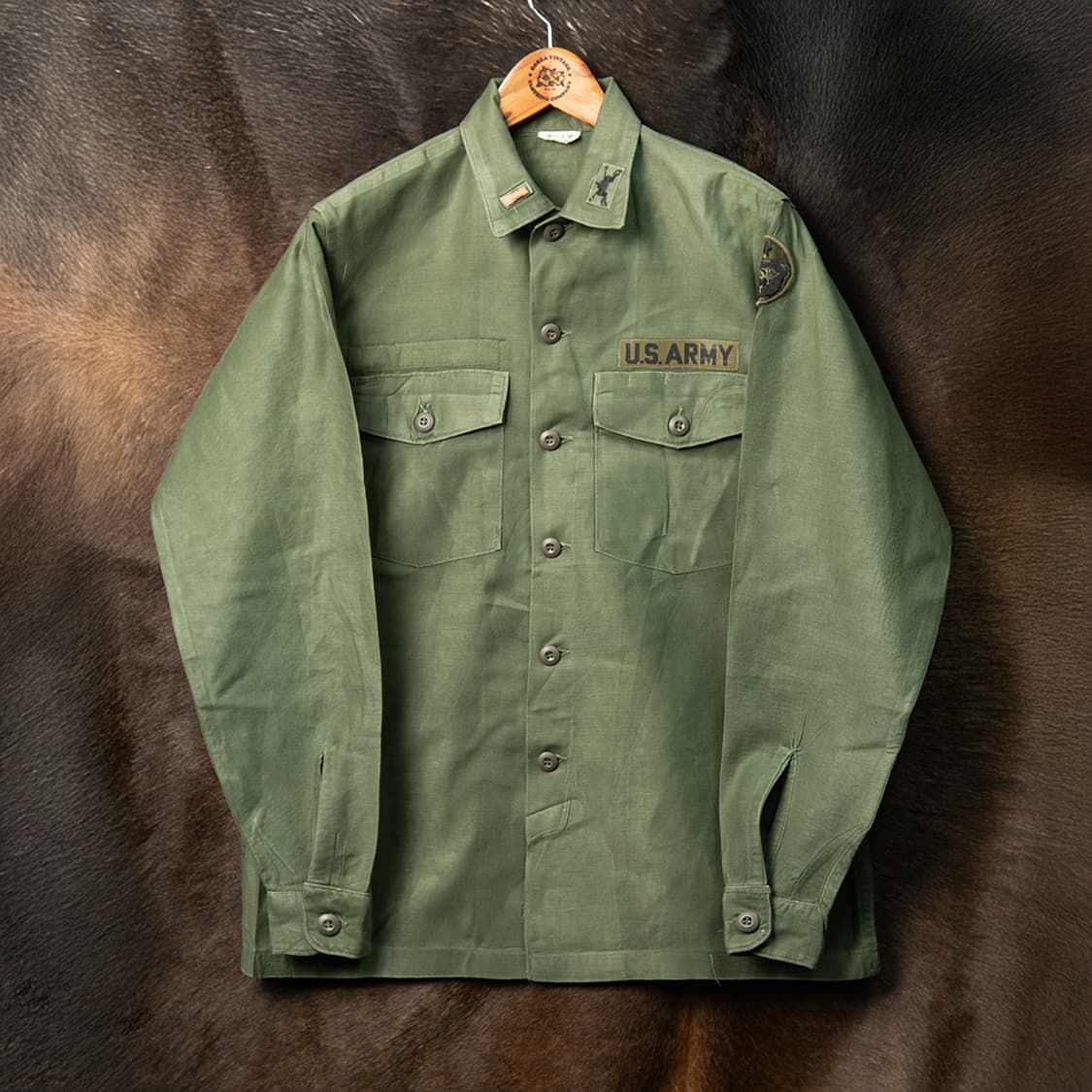 [110] 60s 미군 OG-107 유틸리티 셔츠 / 퍼티그 셔츠  상품이미지1