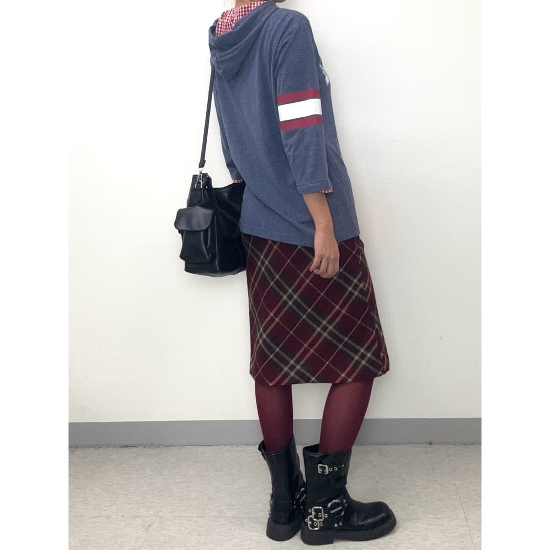 빈티지 y2k 블루 후드 티셔츠 상품이미지8