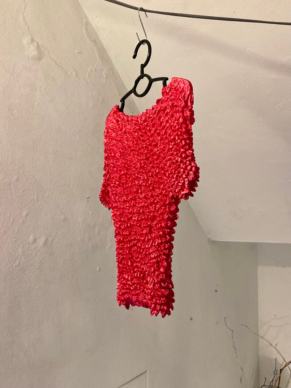 오글뽀글 레드 탑 상품이미지7