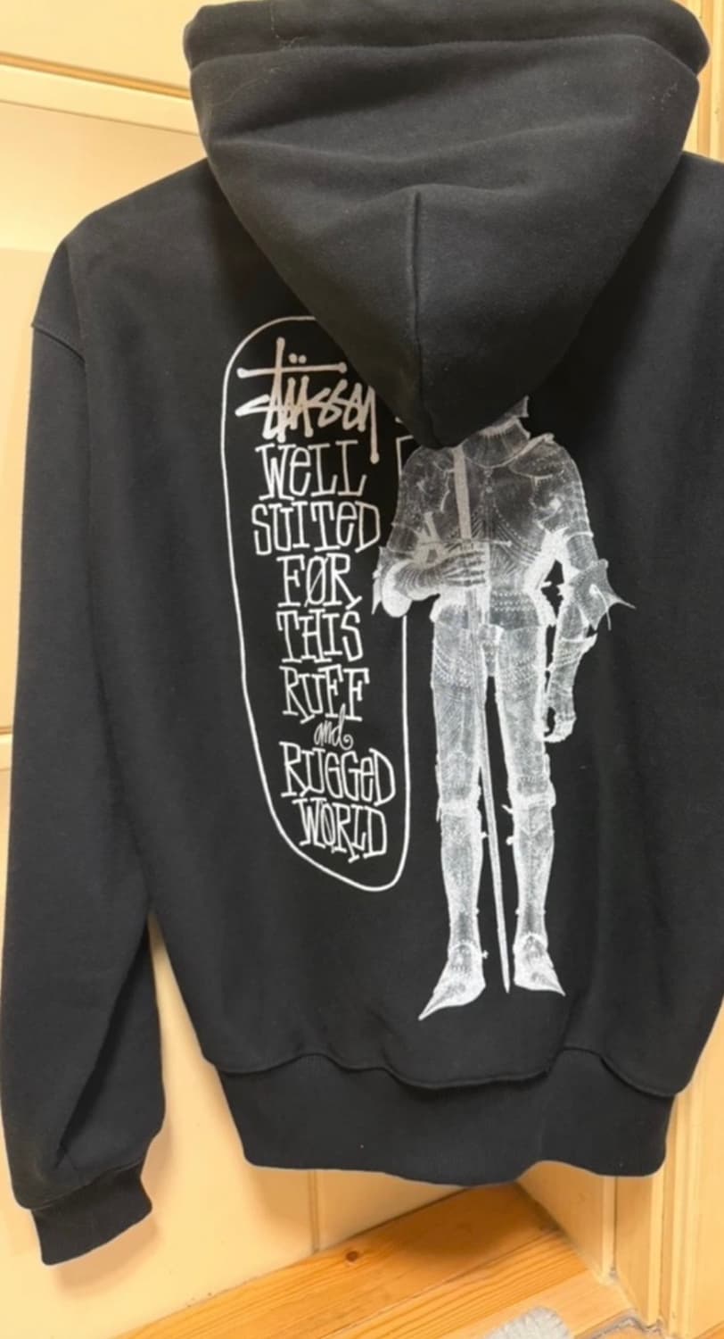 스투시 웰 수티드 후드집업 블랙 상품이미지3