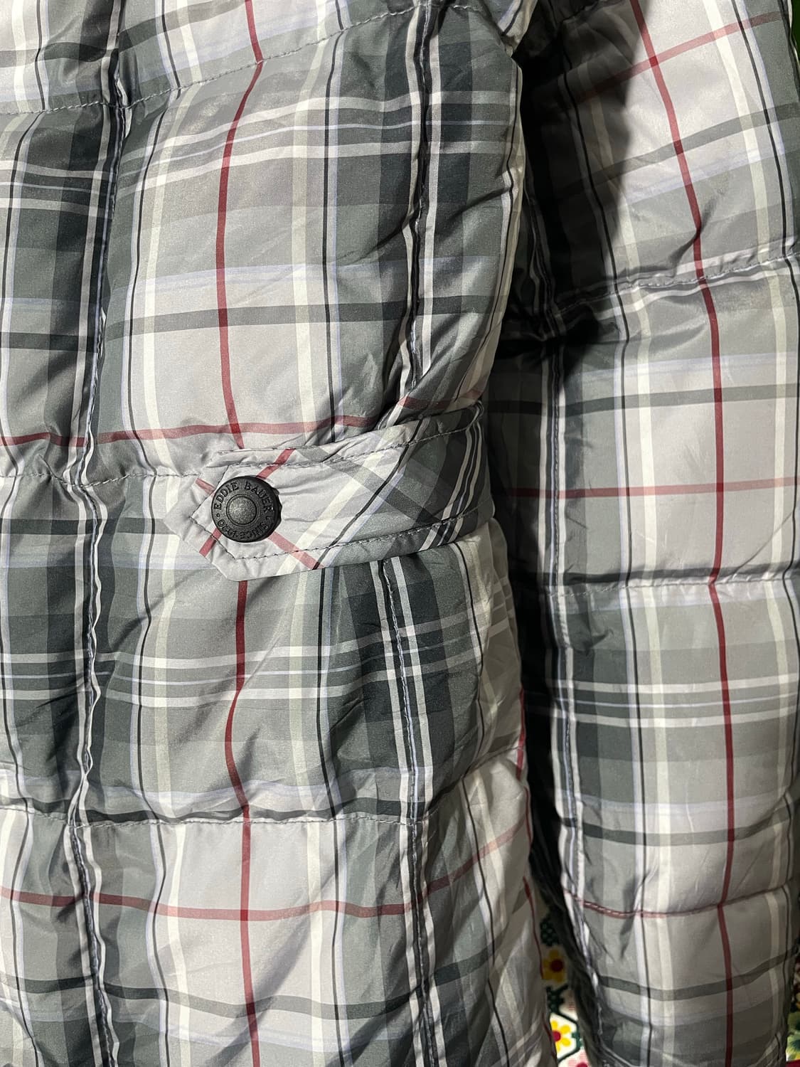 에디바우어 체크 다운 패딩 상품이미지7