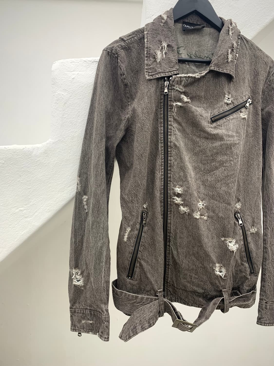 Distressed grunge mood rider jacket  상품이미지2