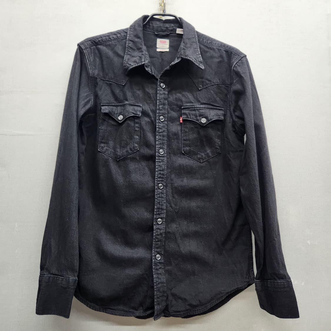 리바이스 웨스턴 흑청 데님셔츠 M(M) 남여공용 상품이미지1