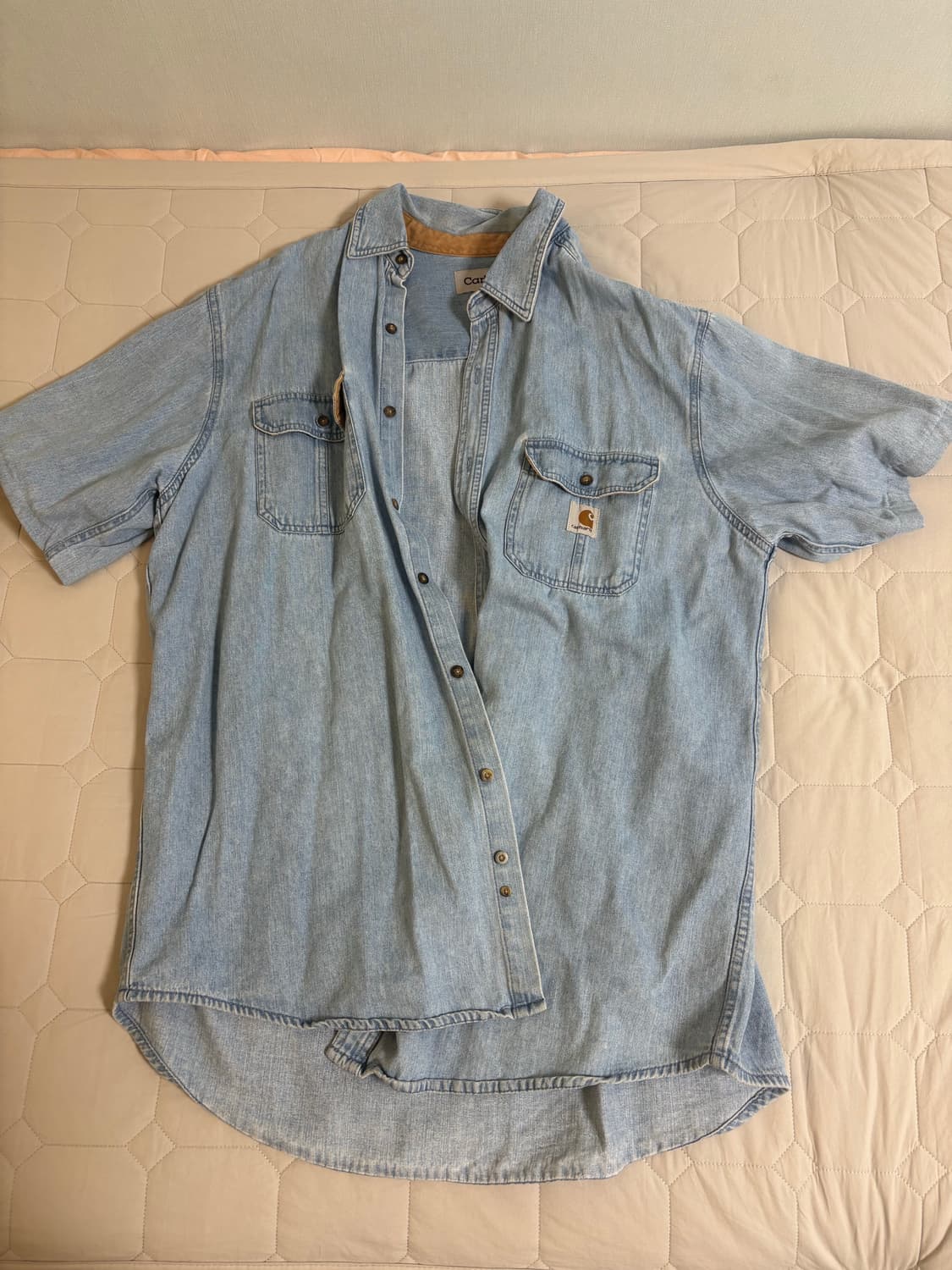 칼하트 데님 반팔 셔츠 상품이미지1