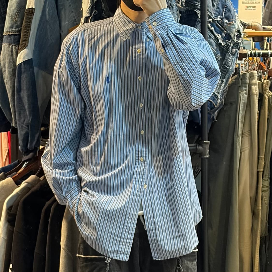 [No.9]Polo 폴로 스트라이프 긴팔셔츠 상품이미지3