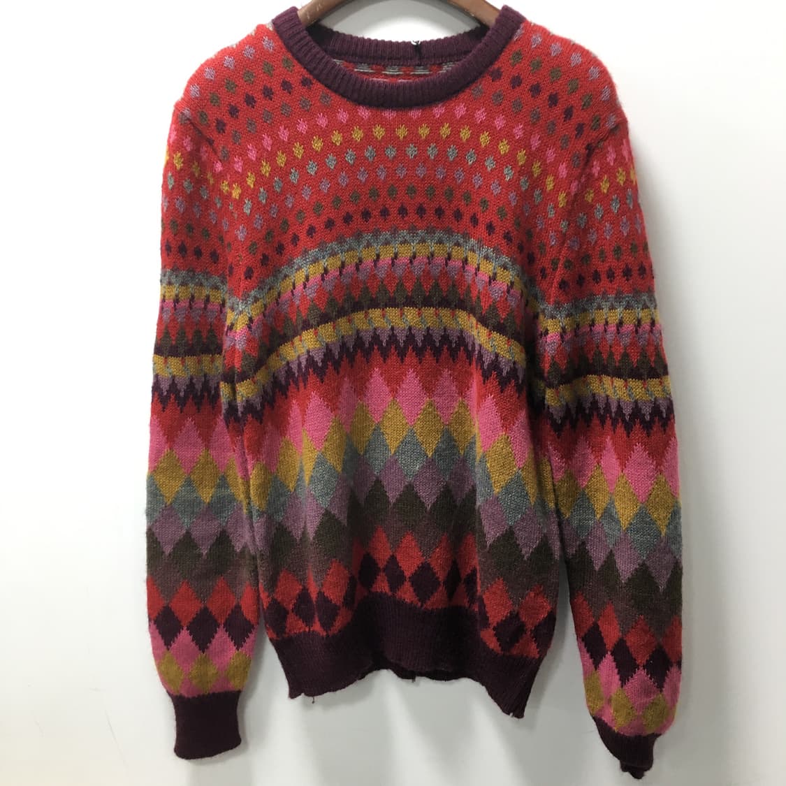 모리걸 컬러풀 무지개깔 니트 상품이미지3