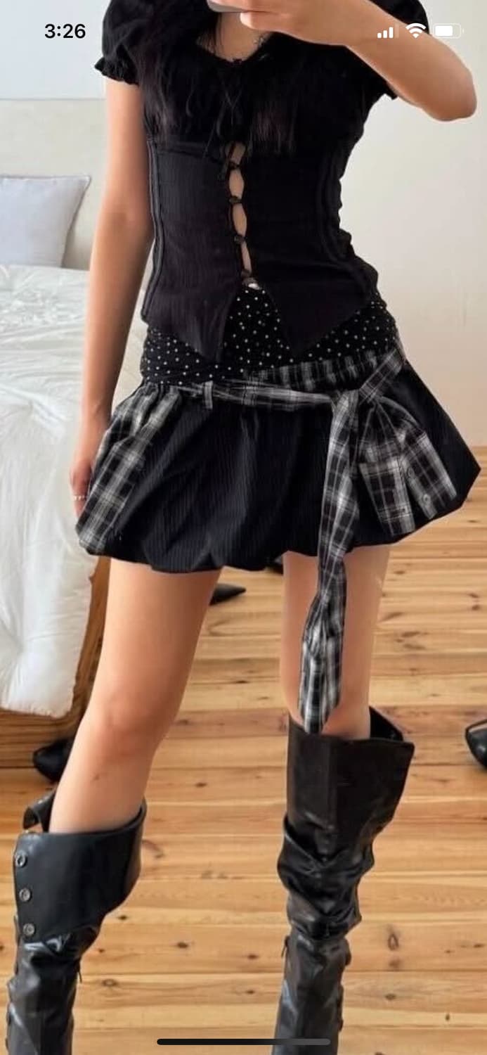 이천아카이브스 셔츠블루머 스커트 상품이미지1