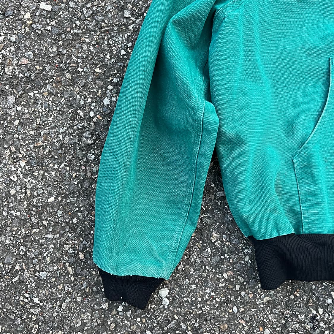 칼하트 후드 워크 자켓 에메랄드 90s 상품이미지6