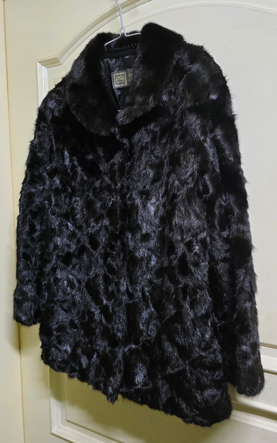 SAGA MINK BLACK 최고급 밍크코트 66사이즈  상품이미지3