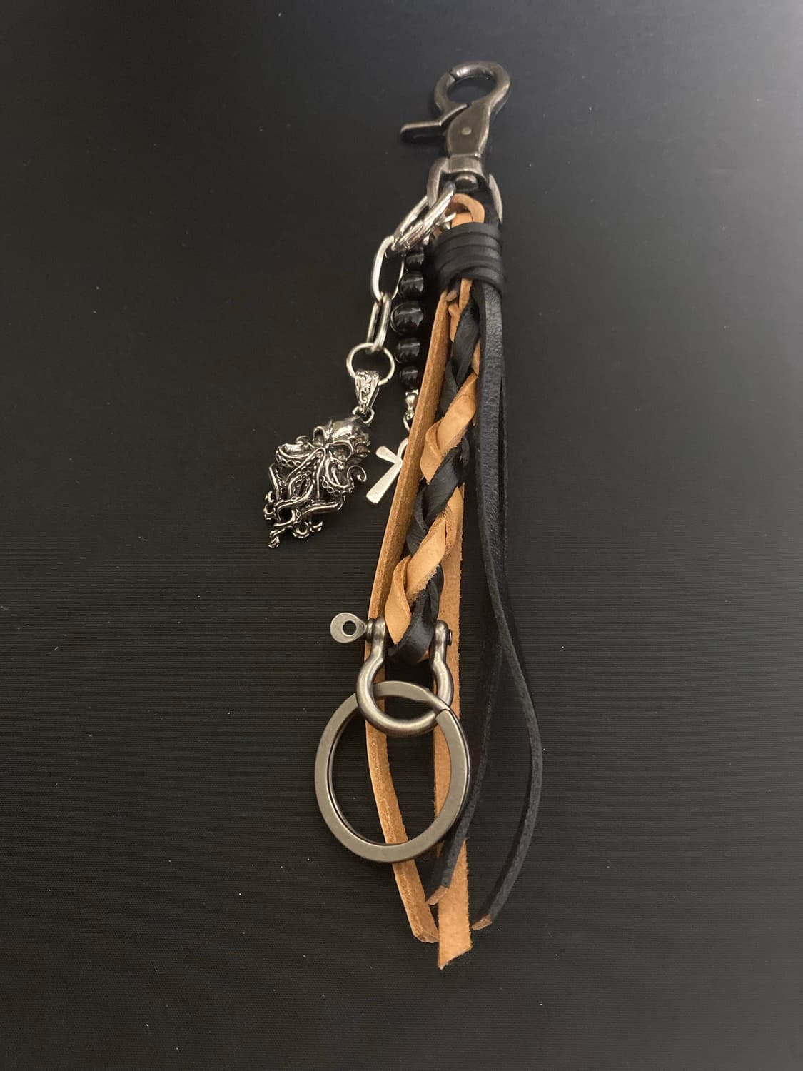 브레이드 가죽 스트랩 키링 상품이미지2