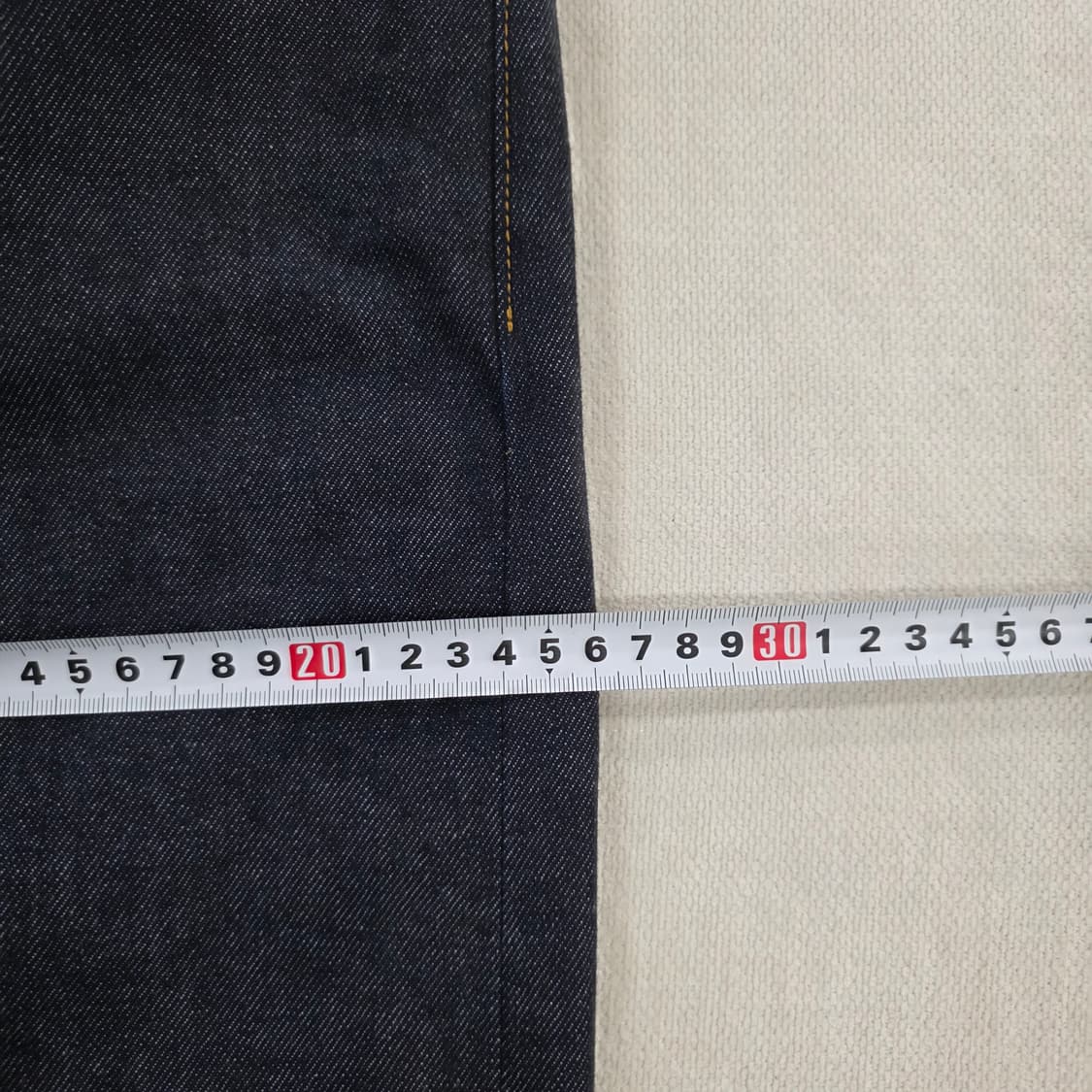 [4] 유니클로 셀비지 진청 데님팬츠 0202J 상품이미지7