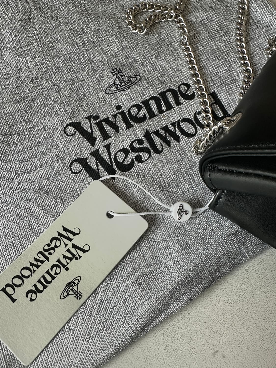 비비안웨스트우드 블랙 미니 체인 상품이미지4
