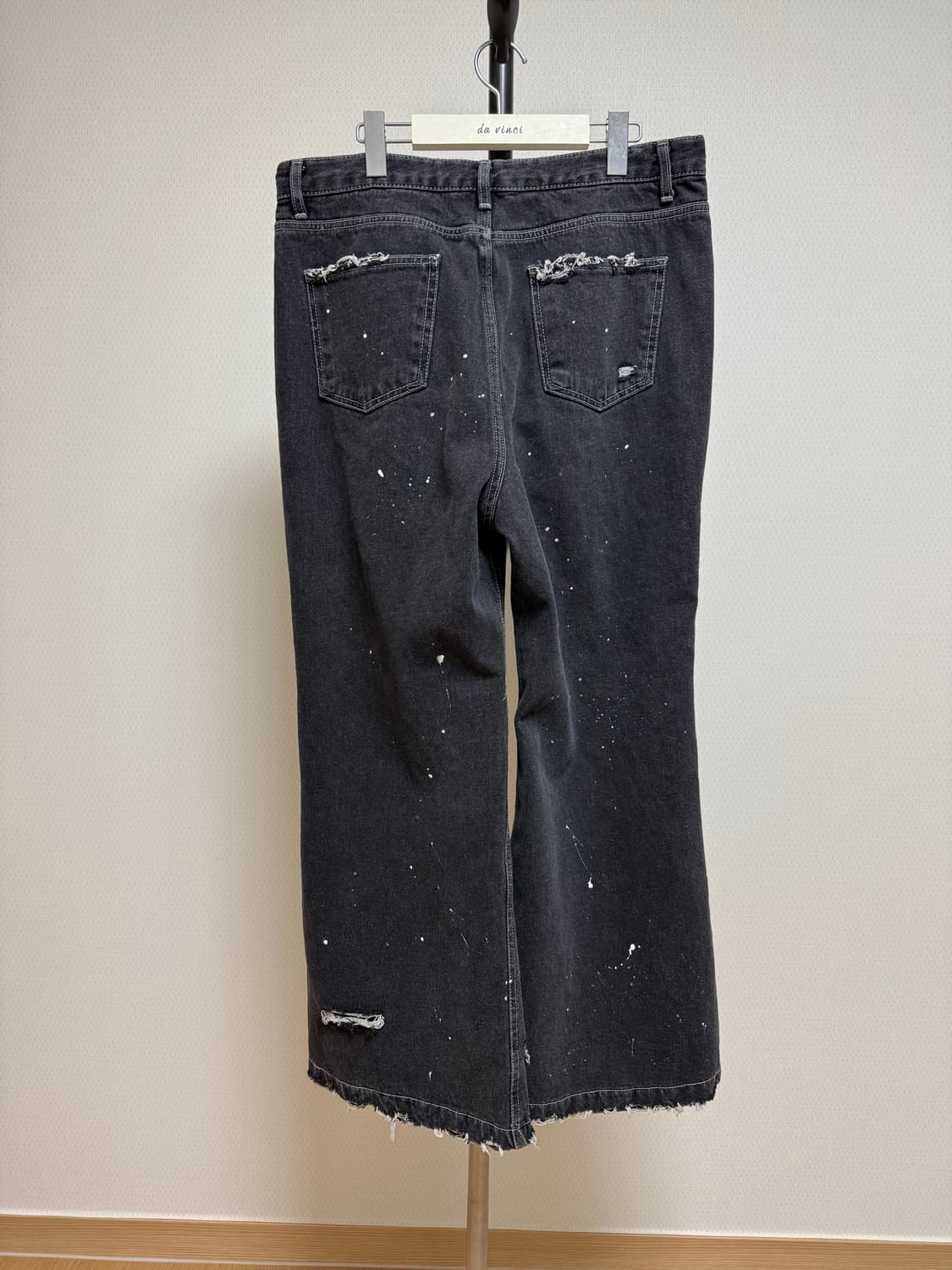 빈티지 와이드 플레어 블랙진 상품이미지3