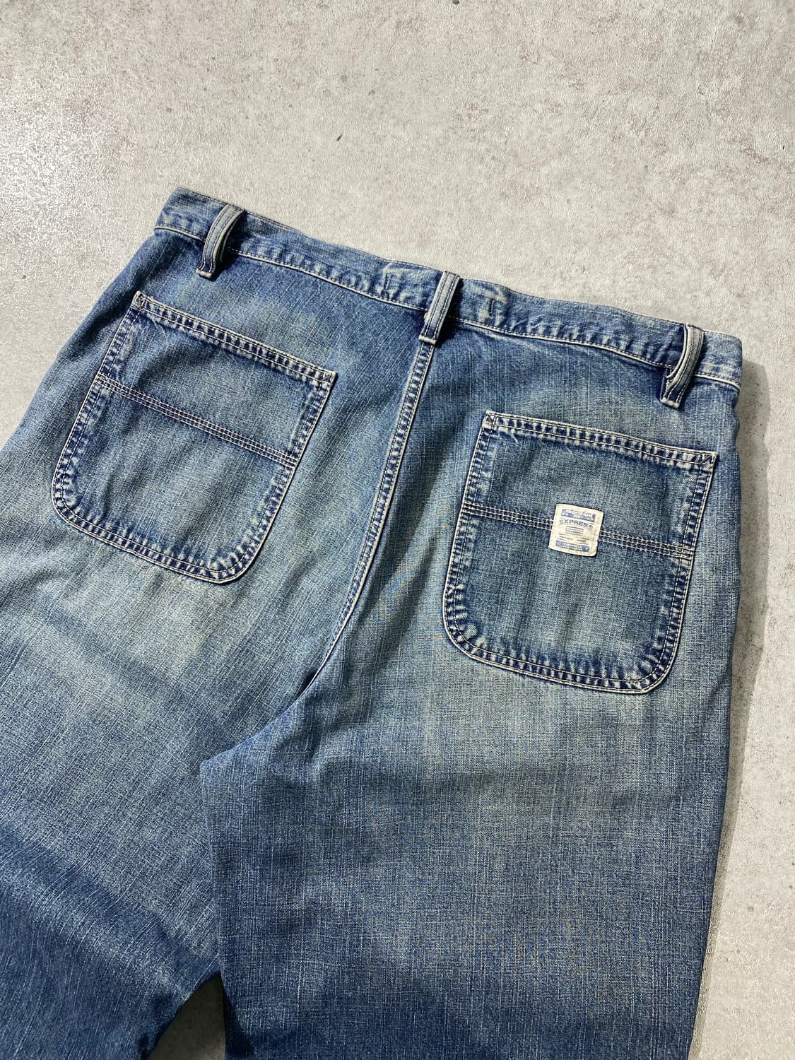 [34] 00s EXPRESS 익스프레스 덩가리핏 와이드 데님팬츠 상품이미지2