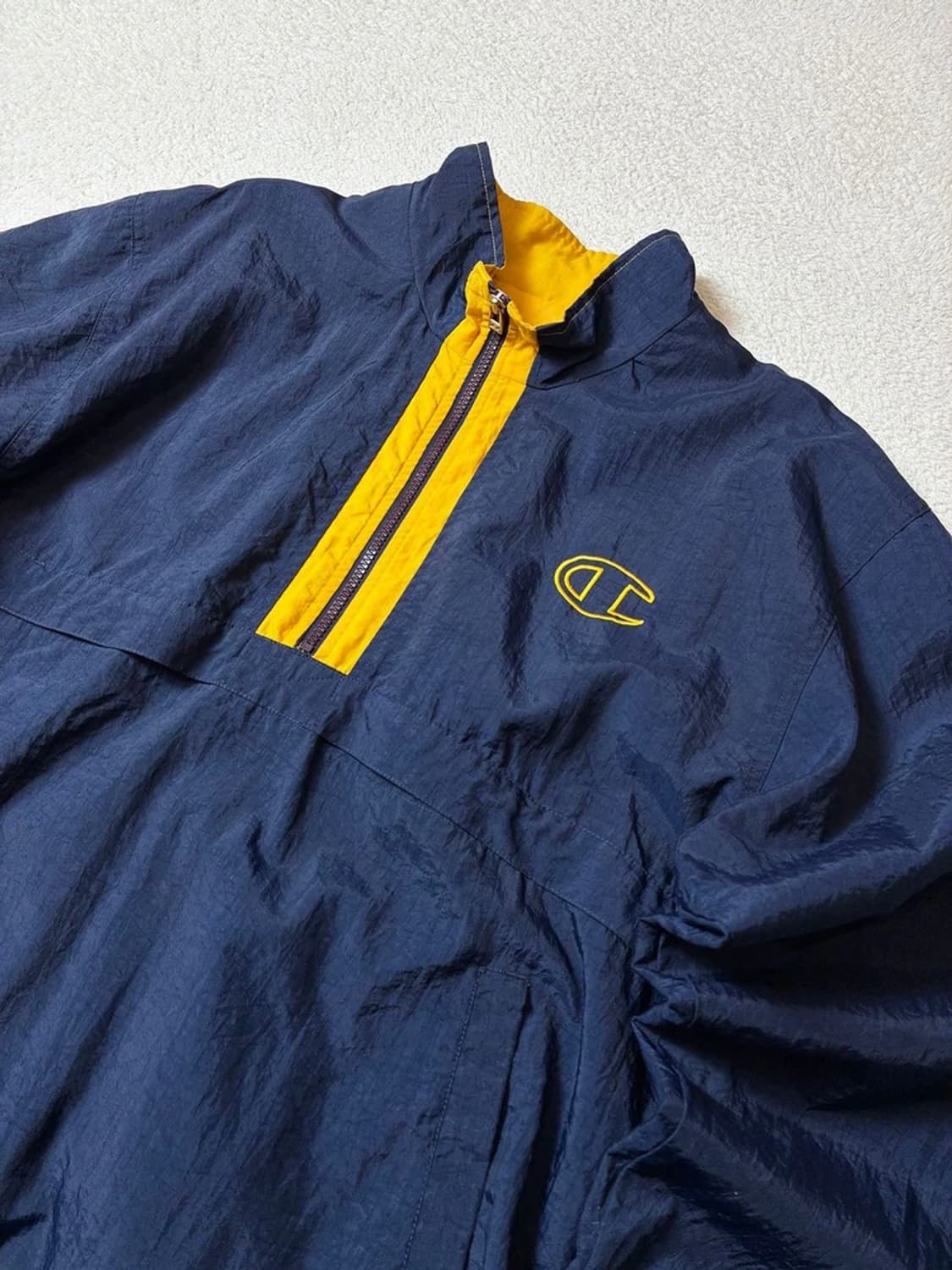 챔피온 90's 하프집 오버핏 웜업 자켓 PN7178 상품이미지2