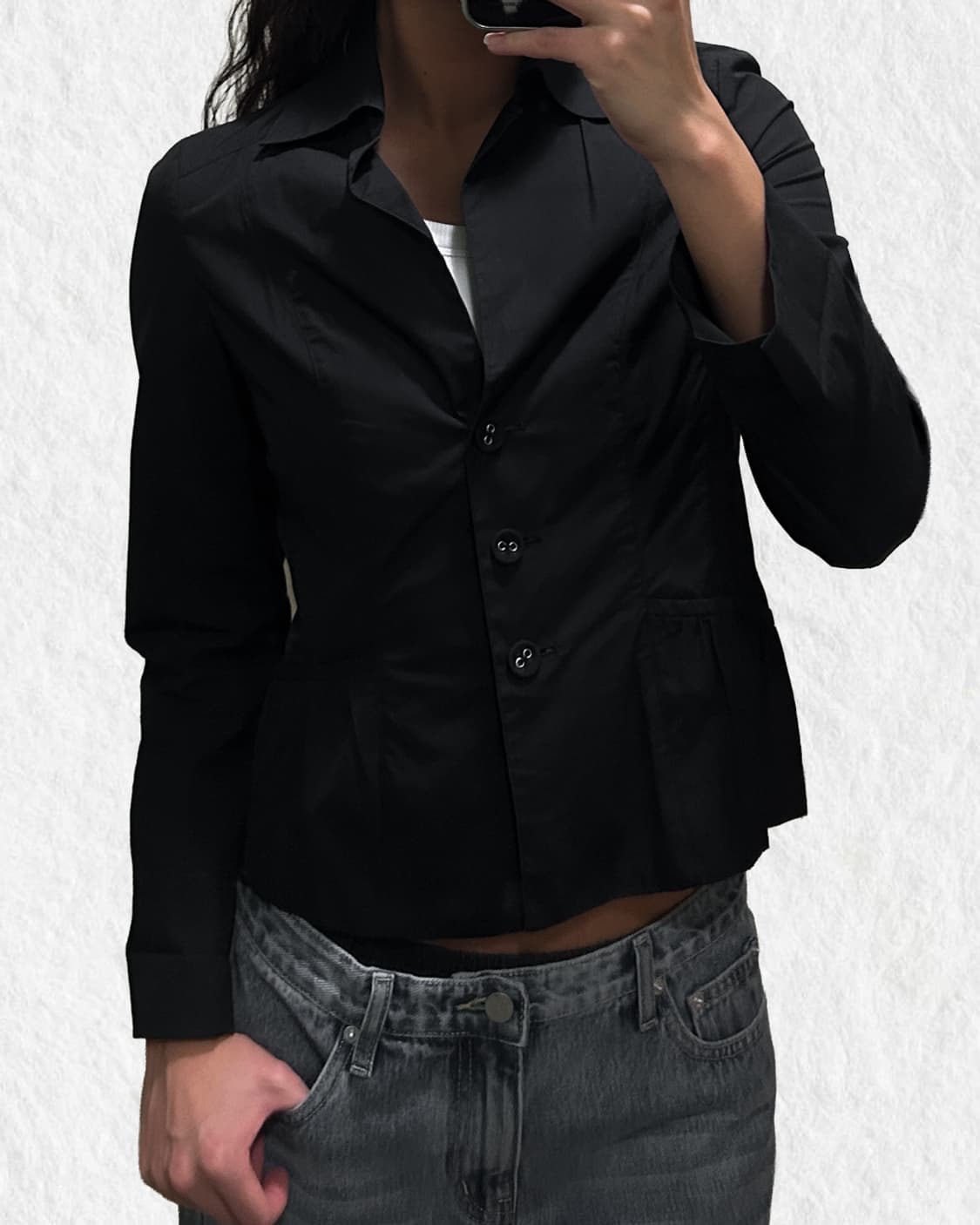 빈티지 블랙 자켓 상품이미지5