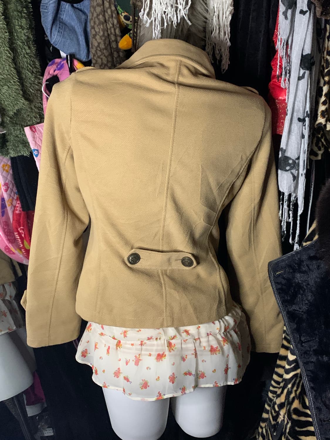 라떼갸루 모리 베이지 코트 상품이미지2