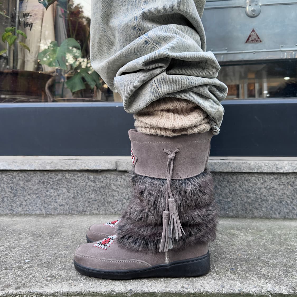 00s 스웨이드 미네통카 모카신 부츠 풀박스 상품이미지8