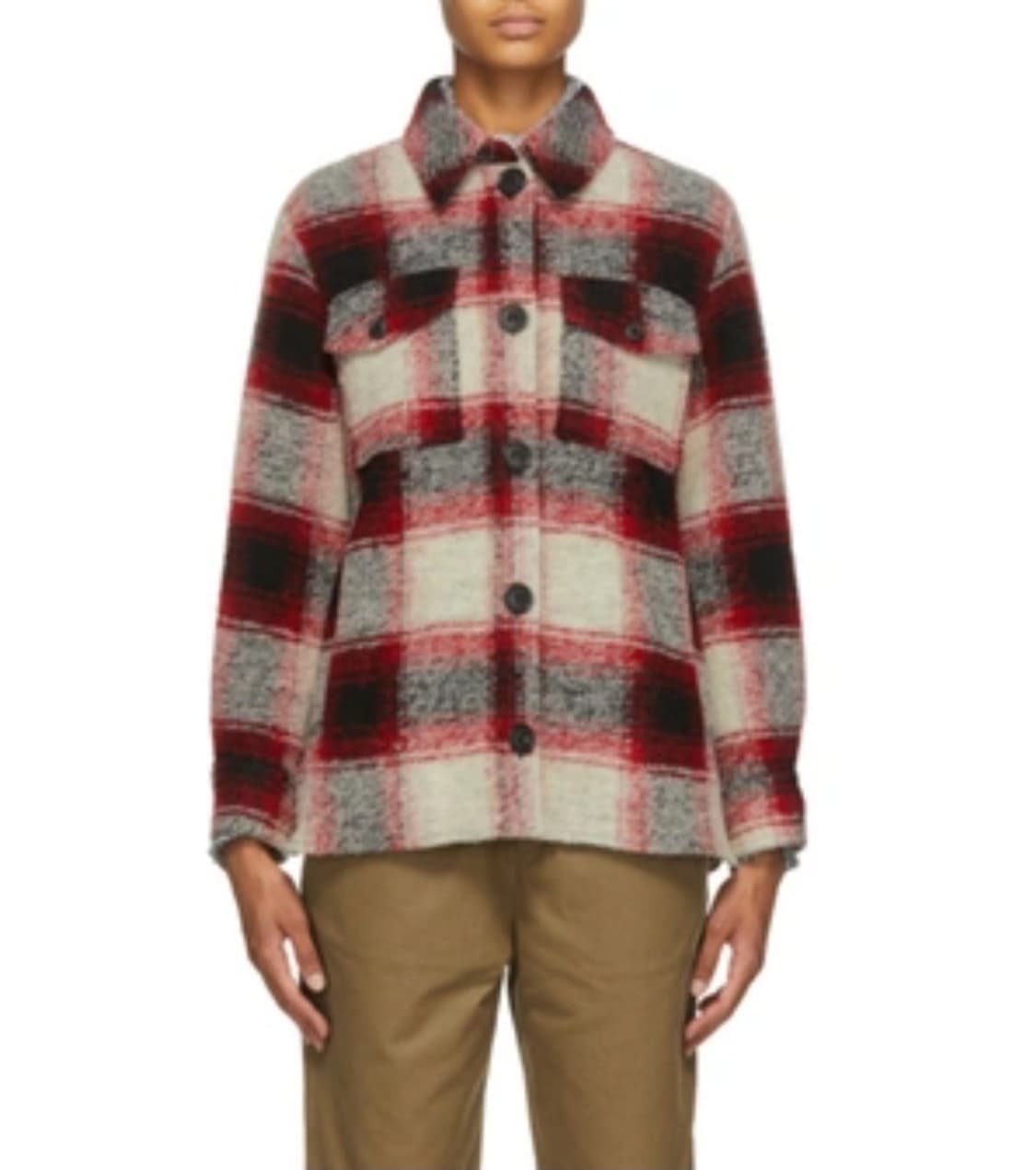 이자벨마랑 레드 체크 자켓 M(38) _ 여성 상품이미지1