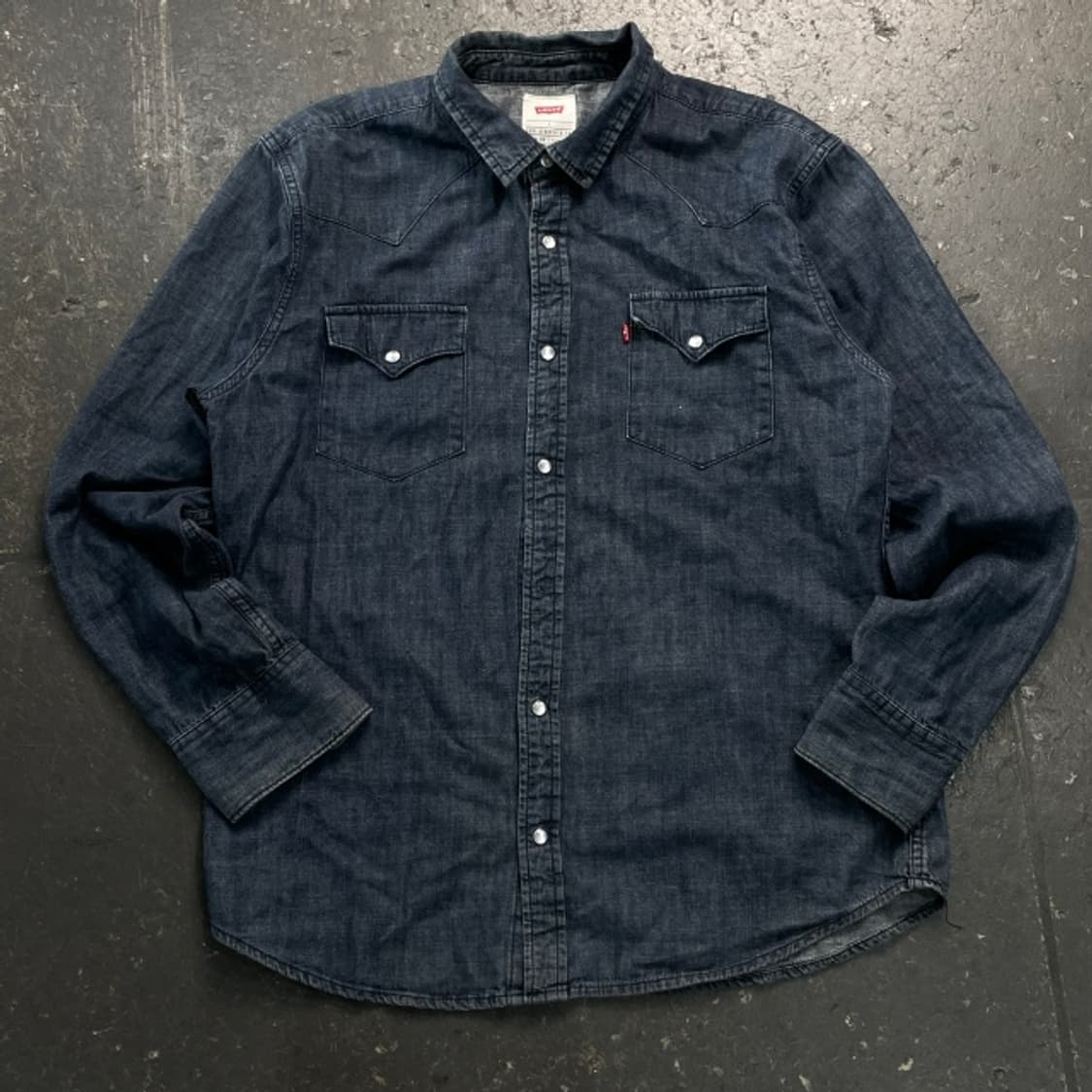 100 리바이스 웨스턴 데님셔츠  상품이미지1