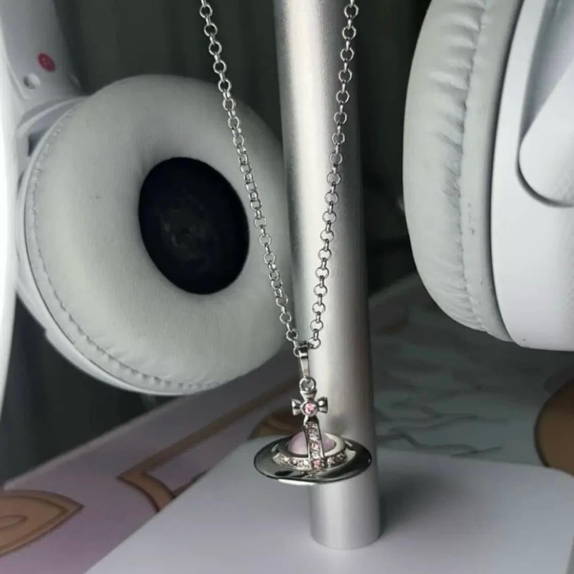 비비안웨스트우드 핑크 orb 목걸이 상품이미지10