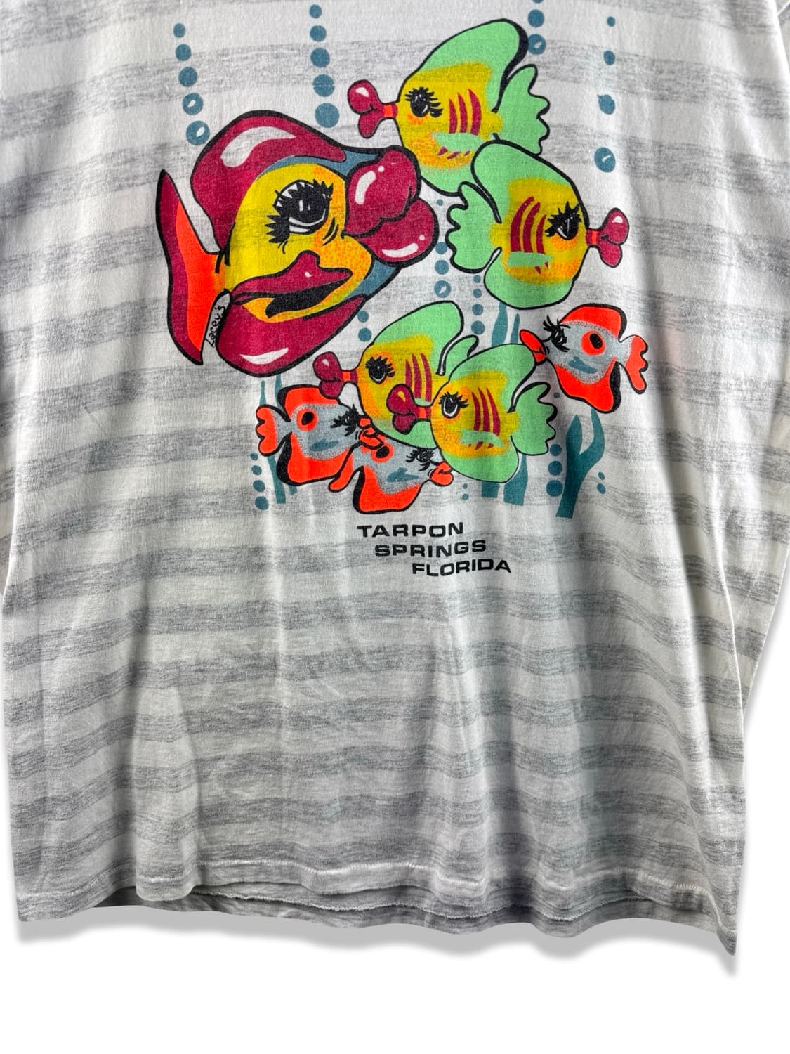 90S 미국제조 싱글스티치 열대어 티셔츠2292 상품이미지3