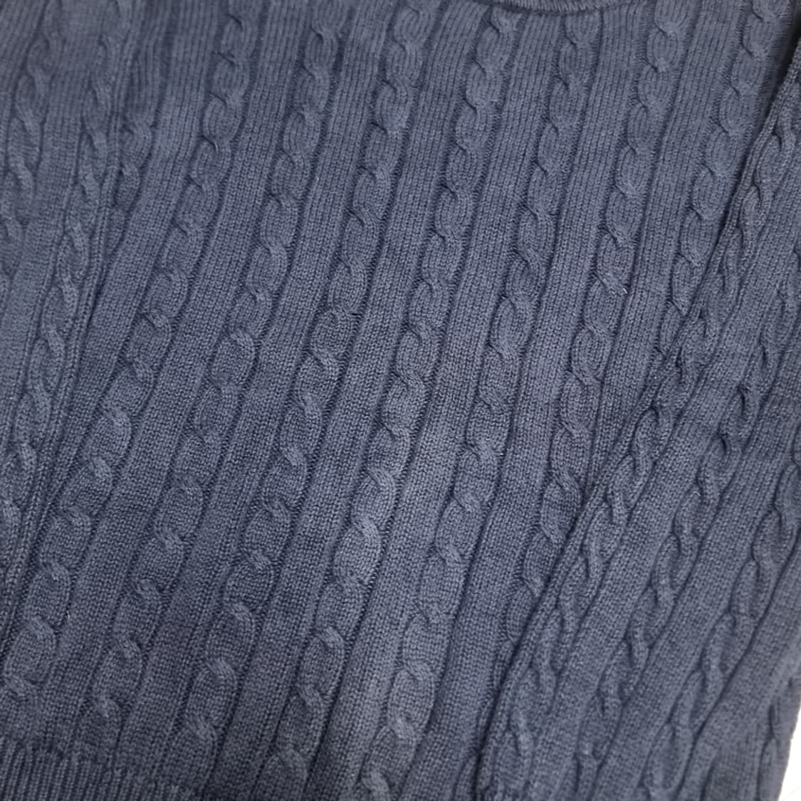 90s Jumpers 빈티지 네이비 꽈배기 니트(105) 상품이미지4