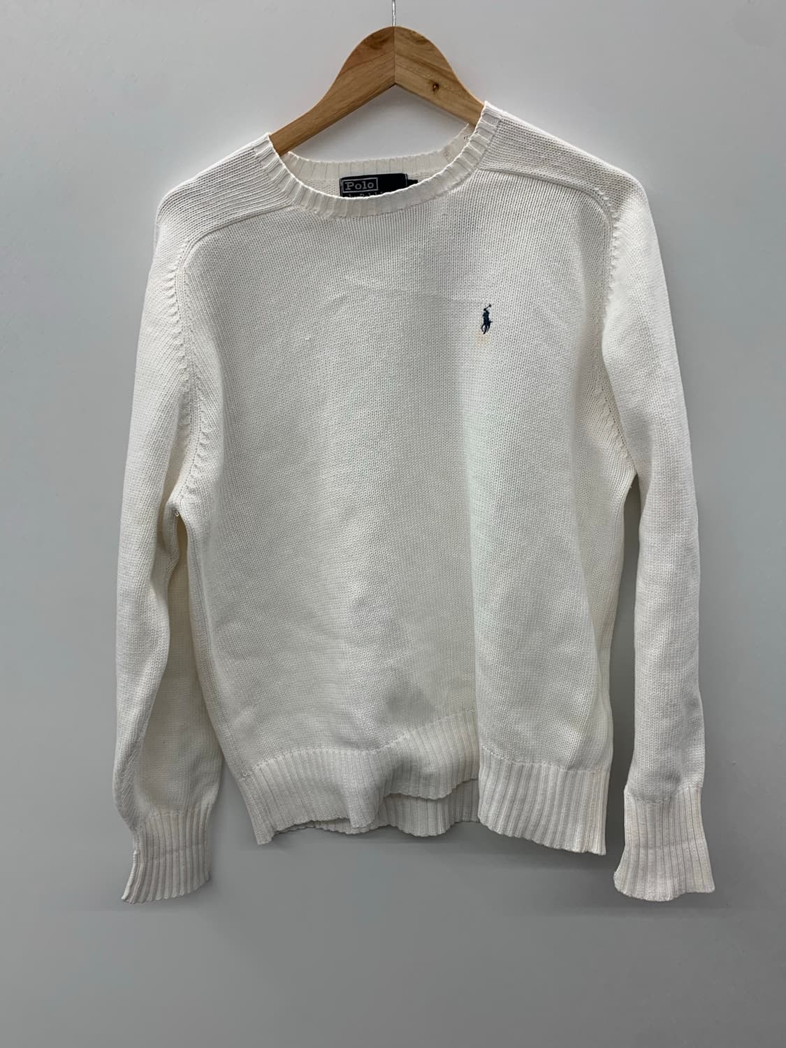 폴로 랄프로렌 화이트 오버핏 니트 상품이미지3