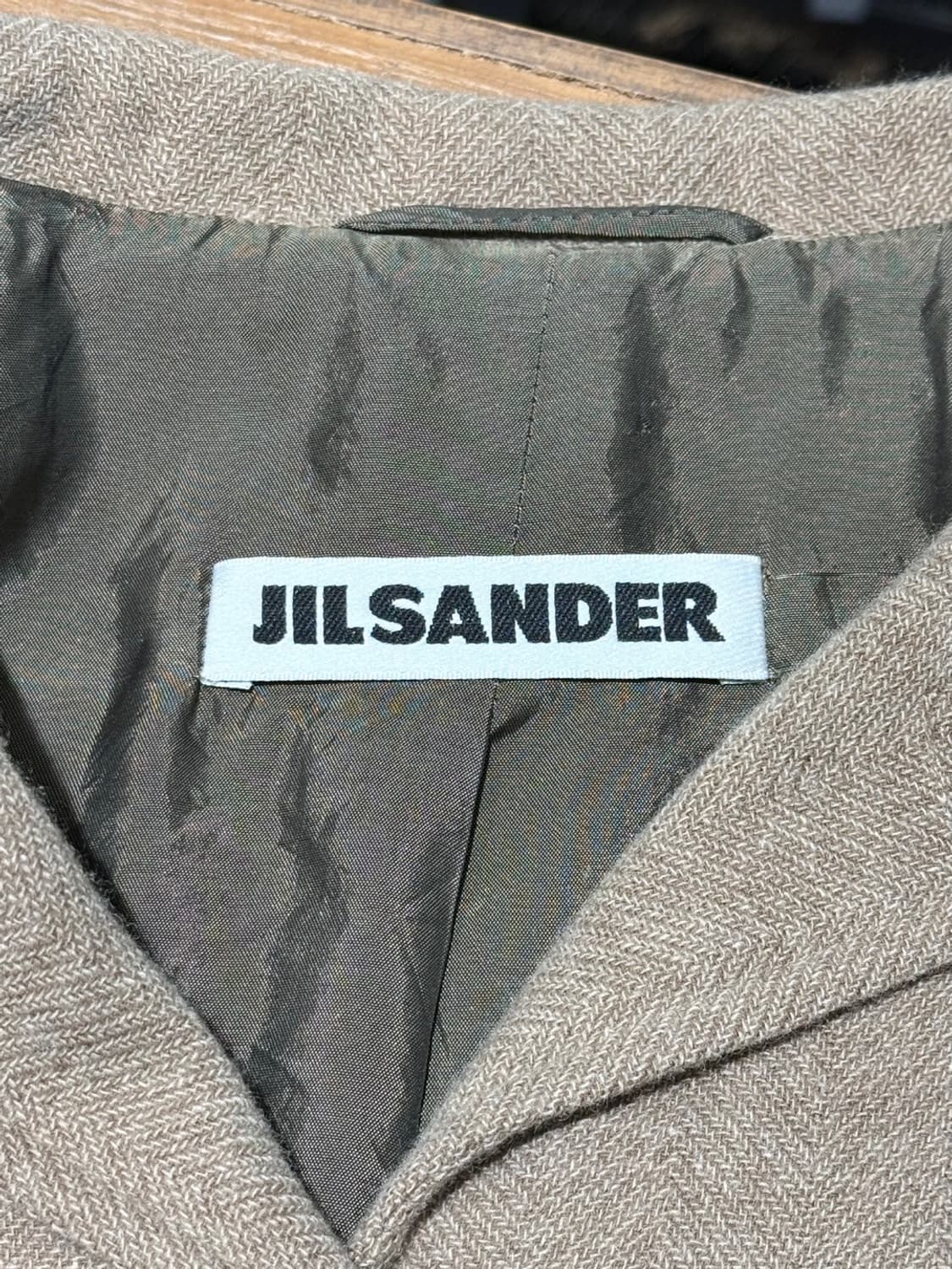 질샌더 브라운 캐시미어 투 포켓 블레이저 자켓 상품이미지7