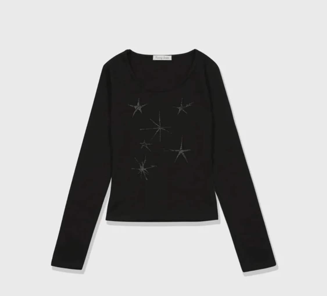 에이블리 퍼지스캔 스타 티셔츠 상품이미지1