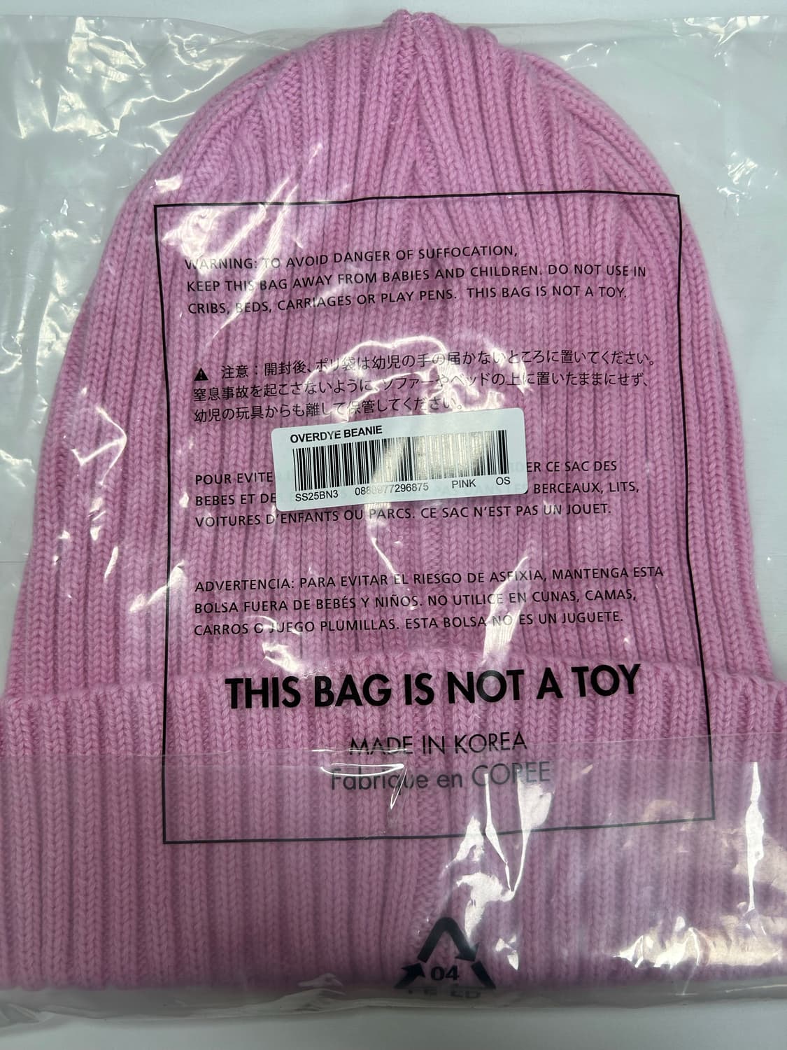 25SS 슈프림 오버다이드 비니 핑크 상품이미지2