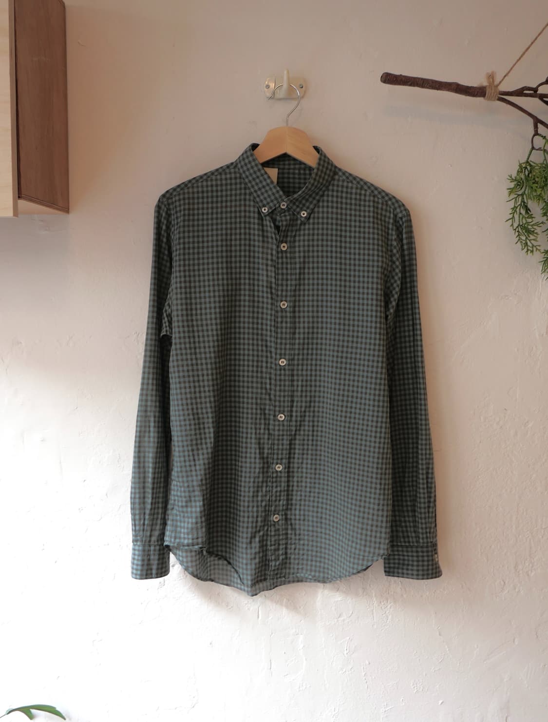 엔할리우드 체크 셔츠 상품이미지1