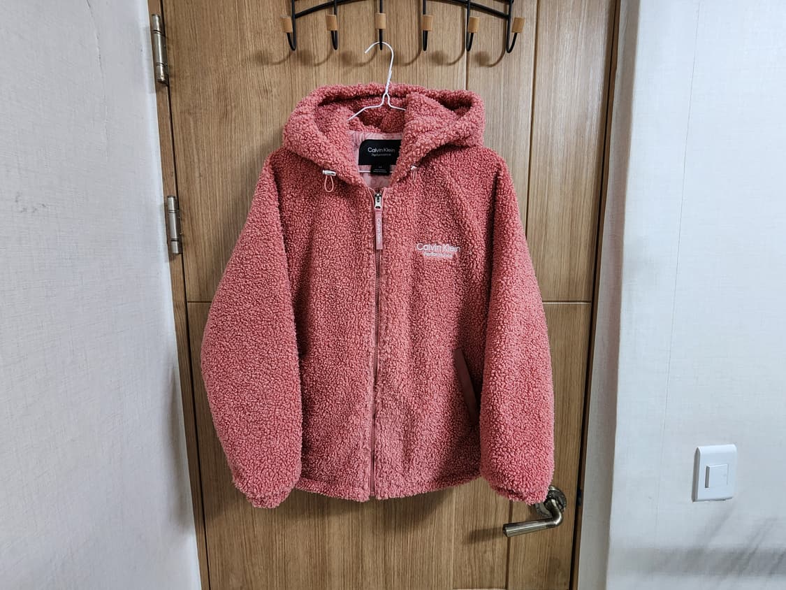 (S)여성 캘빈클라인 퍼포먼스 뽀글이 플리스 패딩 후드 점퍼 상품이미지2