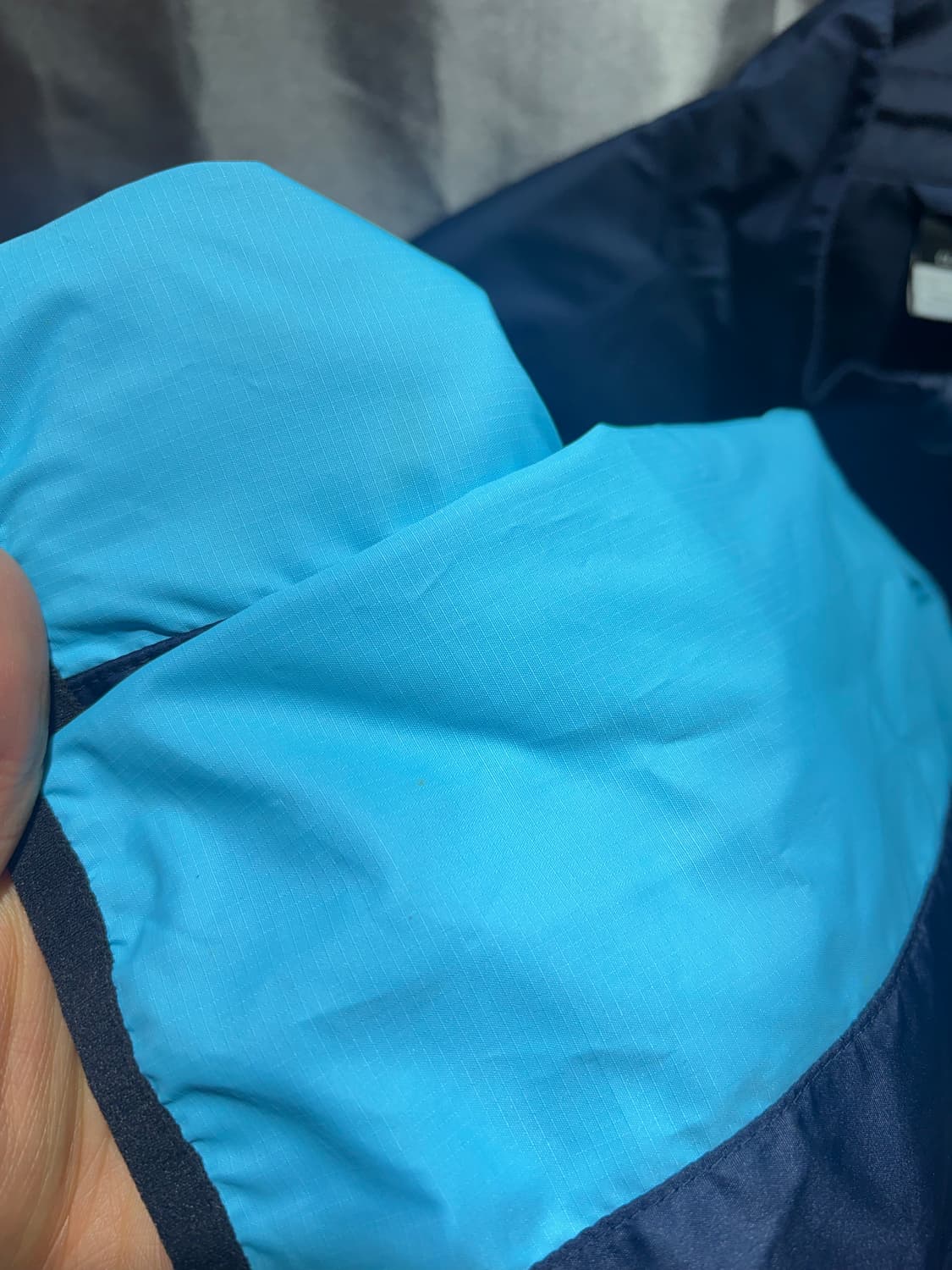 XL 나이키 스우시 스카이블루 라인 네이비 바람막이 상품이미지7