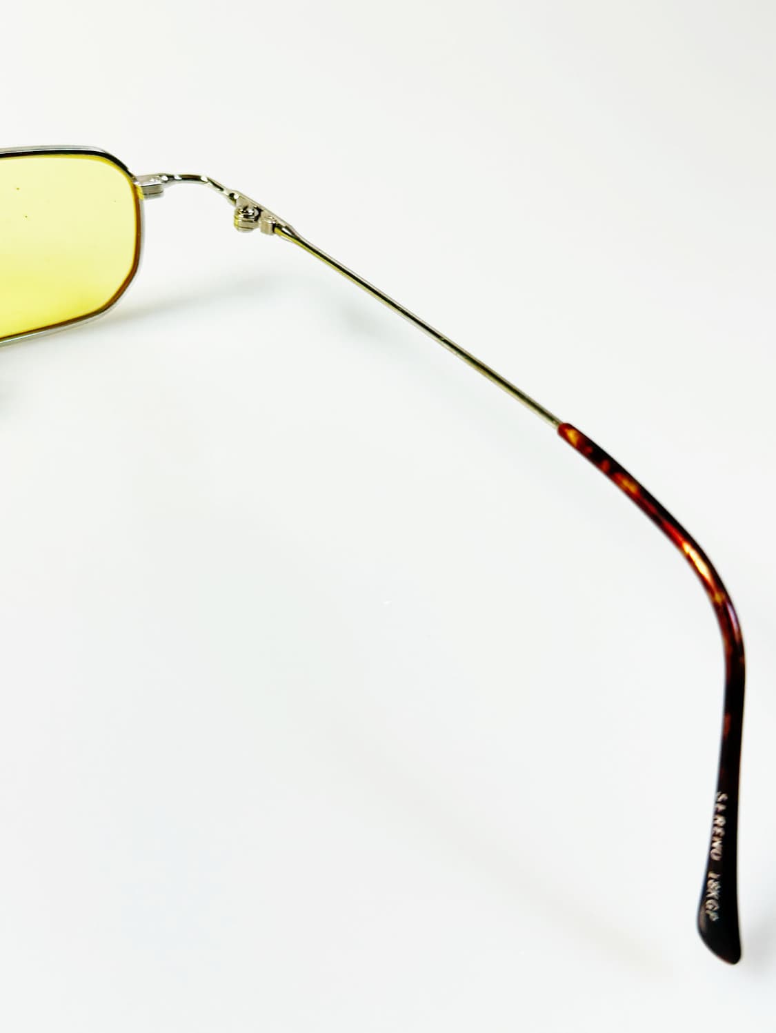 SERENO 실버 메탈 슬림 스퀘어 빈티지 틴트 안경 상품이미지6