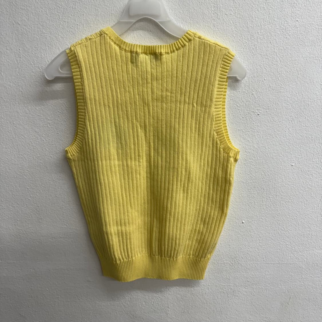 Rest & recreation 레스트앤레크레이션 옐로 크롭 조끼 S 상품이미지4